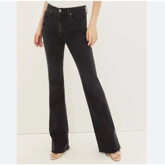 Veronica Beard Leena Bootcut Jean, Raw Hem - Picture 2 of 8